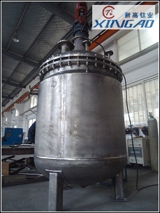 純鈦反應釜1500L 制造好驗收結束！